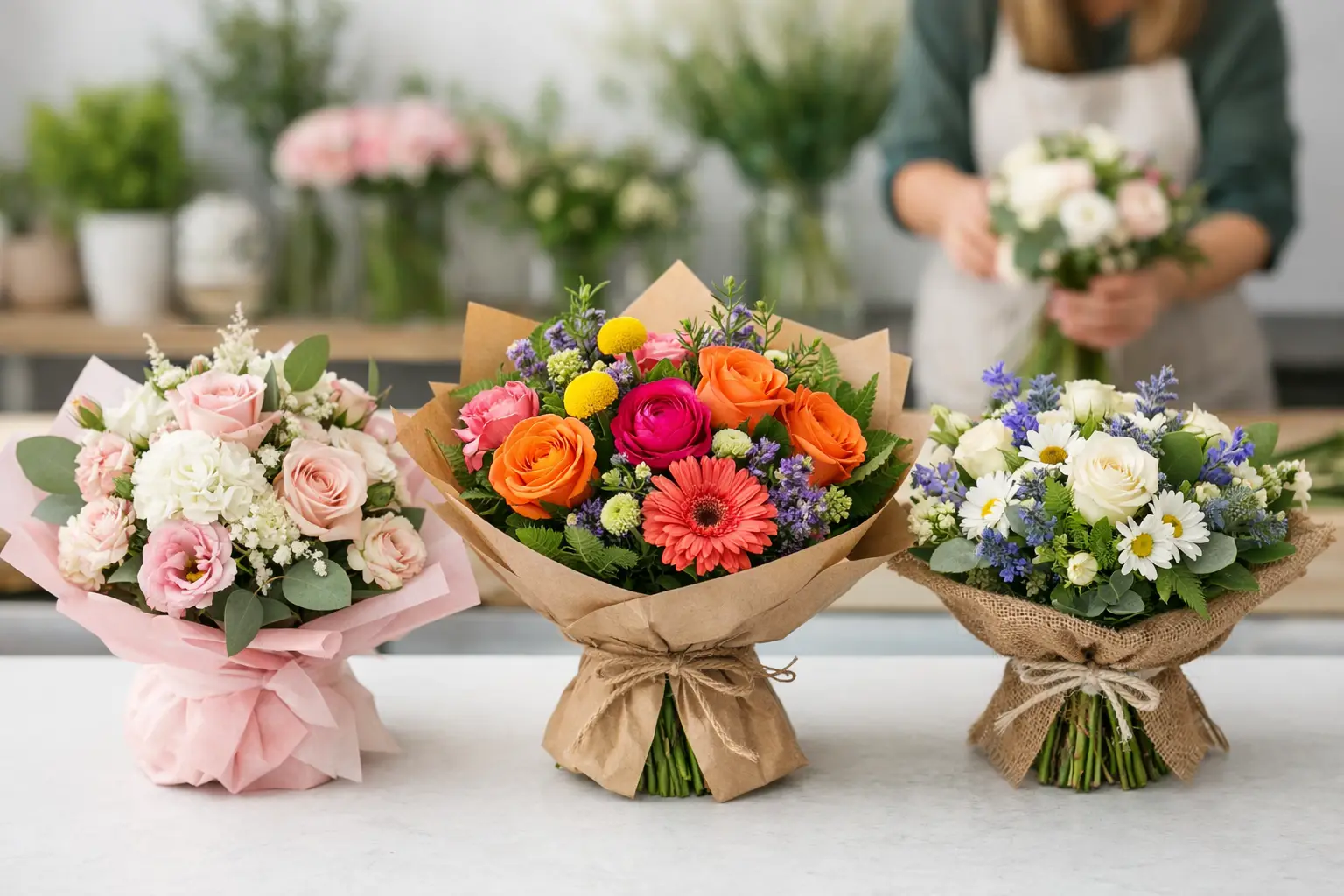 Bouquets de fleurs personnalisés bien pensés Bouquets de fleurs personnalisés bien pensés