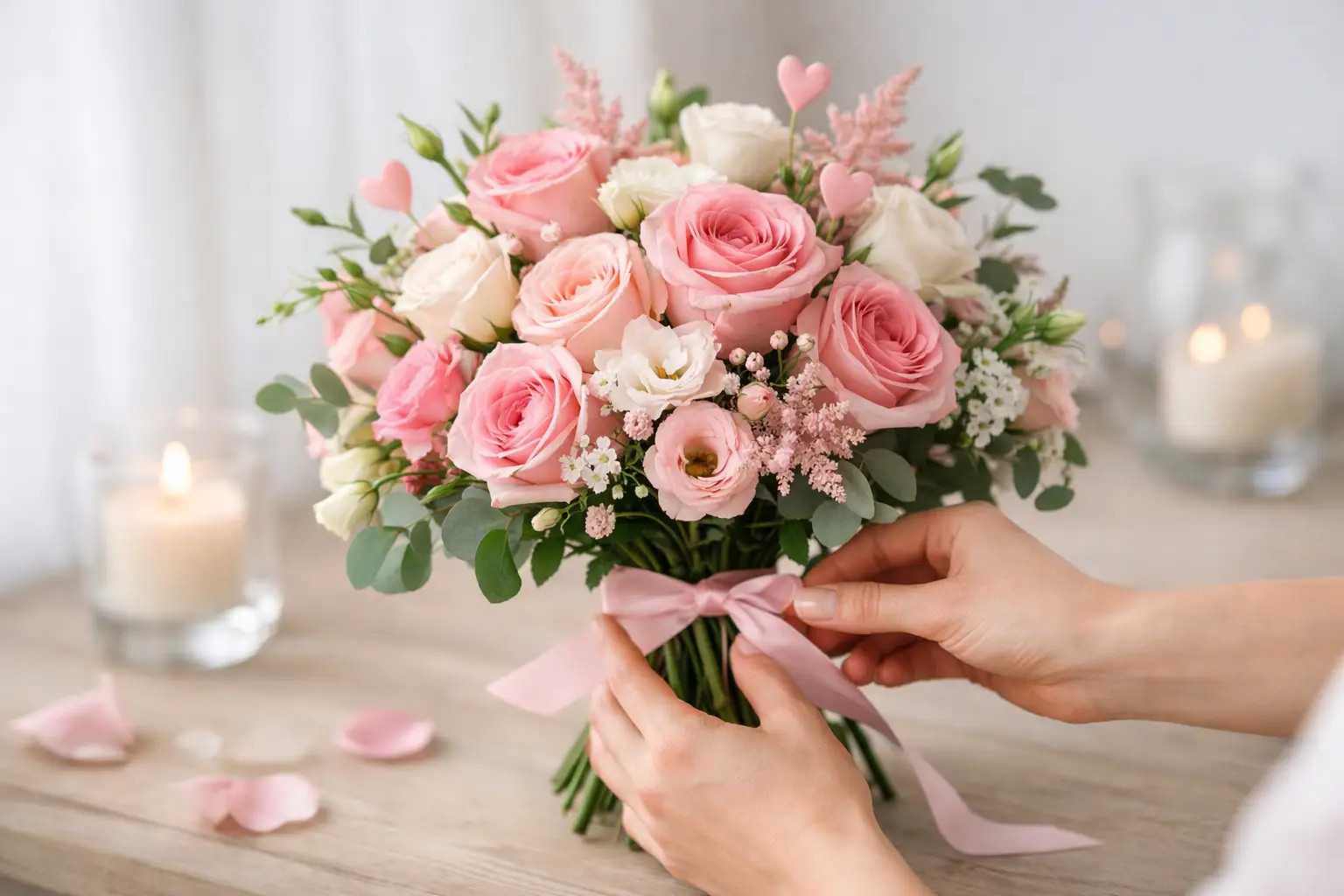 Comment créer un bouquet romantique qui touche Comment créer un bouquet romantique qui touche