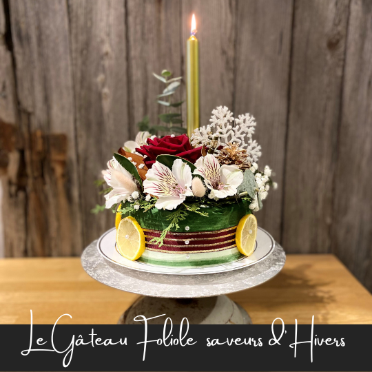 fleuristefoliole.com Le gâteau foliole saveurs d'hivers