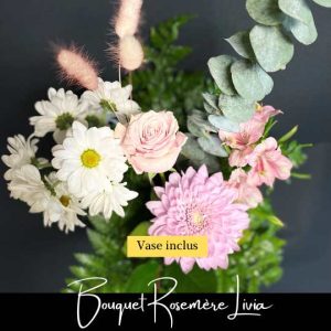 bouquet livia fleurs style rosemere fleuriste foliole expert en livraison de fleurs le même jour