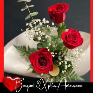 bouquet de 3 roses amoureux fleuristefoliole.com
