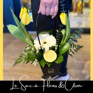 Le sac a fleurs et citron fleuristefoliole.com