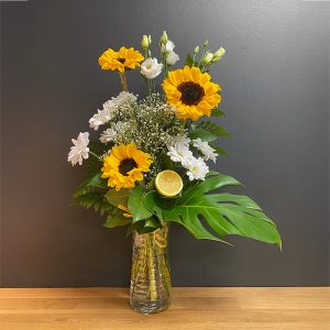 Bouquet Chaleur d'Été vase inclus