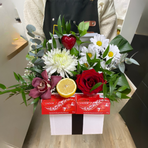 La boite à fleurs et chocolat Linth une exclusivité fleuriste foliole livraison expert