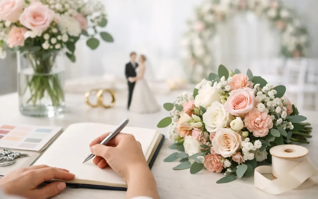 Guide des fleurs pour mariage en 7 étapes