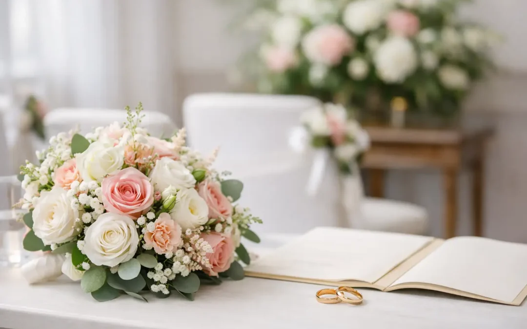 Les meilleures fleurs pour un mariage civil